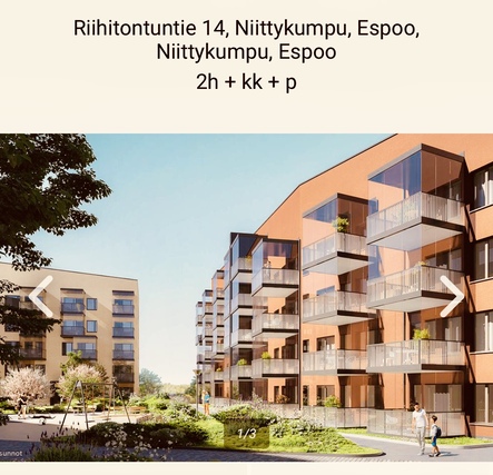 Vuokra-asunto Espoo Niittykumpu Kaksio