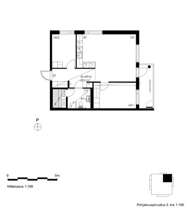Asumisoikeusasunto Kerava Kilta 3 huonetta