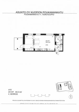 Right of occupancy apartment Kuopio Pihlajalaakso 2 rooms