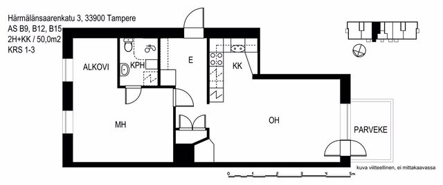 Rental Tampere Härmälänranta 2 rooms