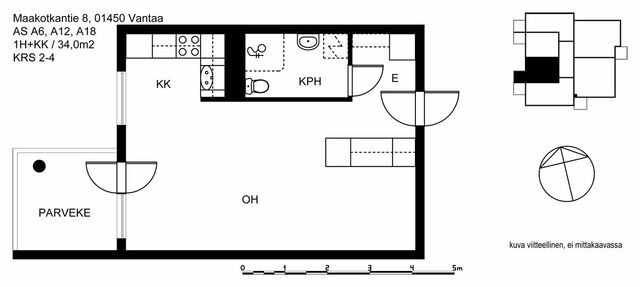 Rental Vantaa Korso 1 room