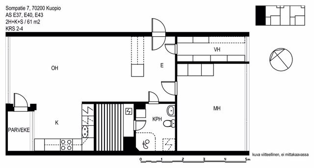 Rental Kuopio Puijonlaakso 2 rooms