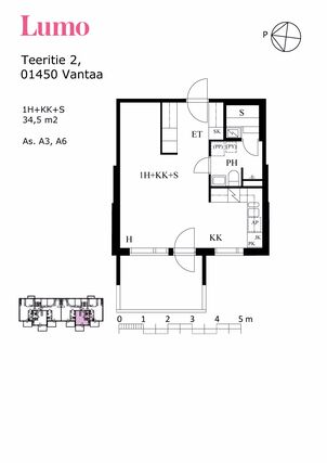 Rental Vantaa Korso 1 room