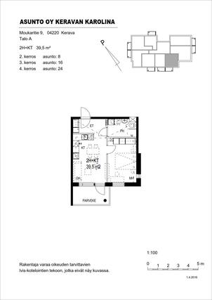 Rental Kerava  2 rooms