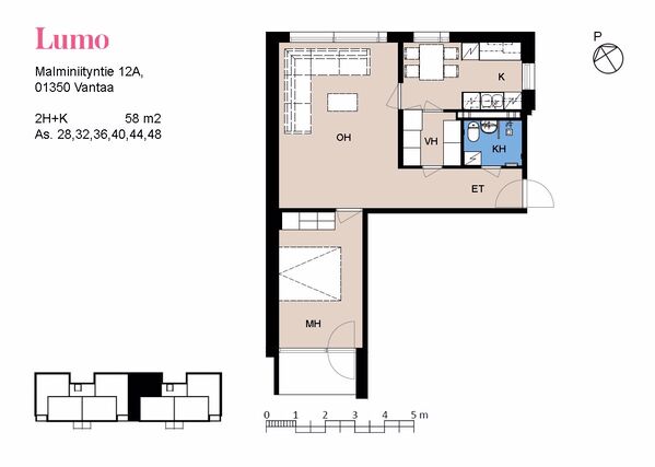 Rental Vantaa Malminiitty 2 rooms