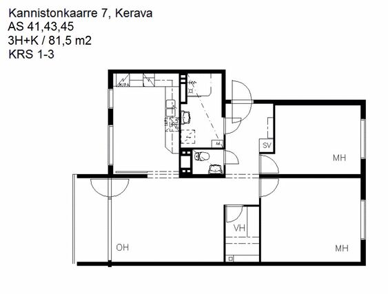 Rental Kerava Kannisto 3 rooms