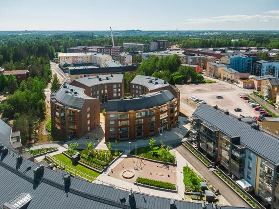 Vuokra-asunto Helsinki Kuninkaantammi Yksiö Julkisivu