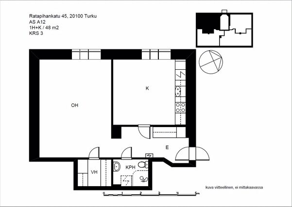 Vuokra-asunto Turku Keskusta Yksiö