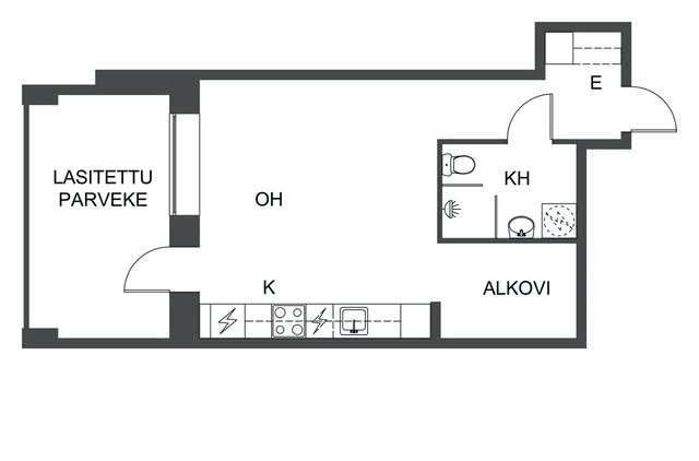 Rental Tampere Vuores 1 room