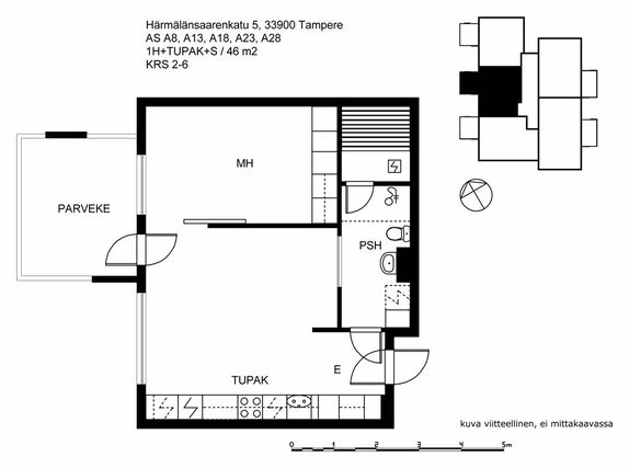 Vuokra-asunto Tampere Härmälänranta Kaksio