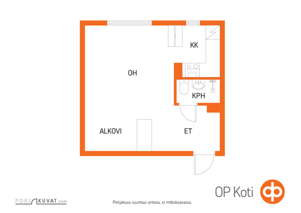 Vuokra-asunto Tampere Rantaperkiö Yksiö Julkisivu