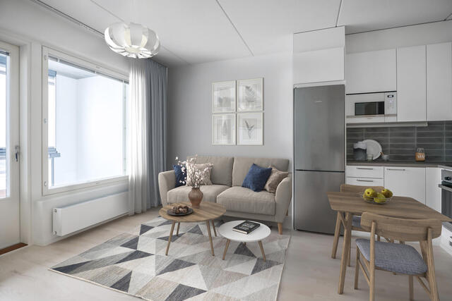 Rental Jyväskylä Lutakko 2 rooms esimerkkikuva sisustuksesta