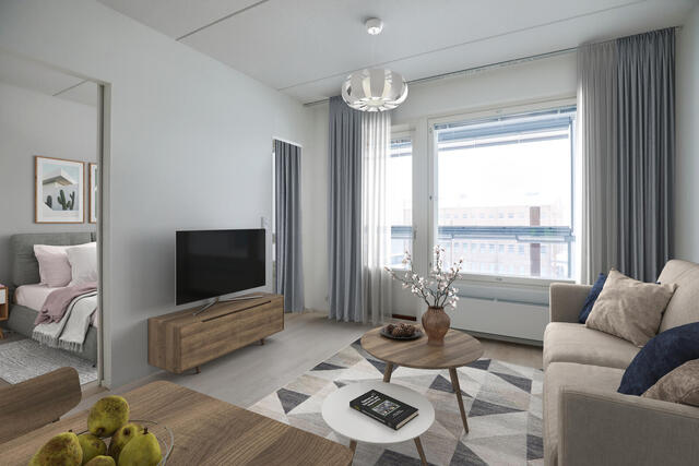 Rental Jyväskylä Lutakko 2 rooms esimerkkikuva sisustuksesta