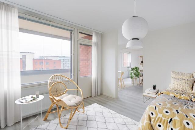 Vuokra-asunto Vantaa Tikkurila Yksiö Makuuhuone