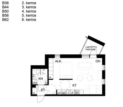 Vuokra-asunto Tampere Härmälänranta Yksiö