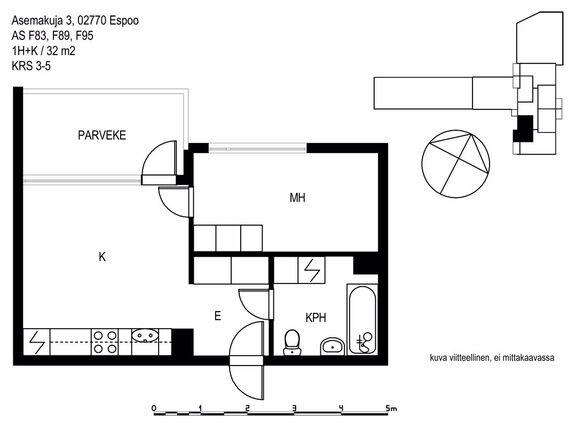 Rental Espoo Espoon keskus 1 room