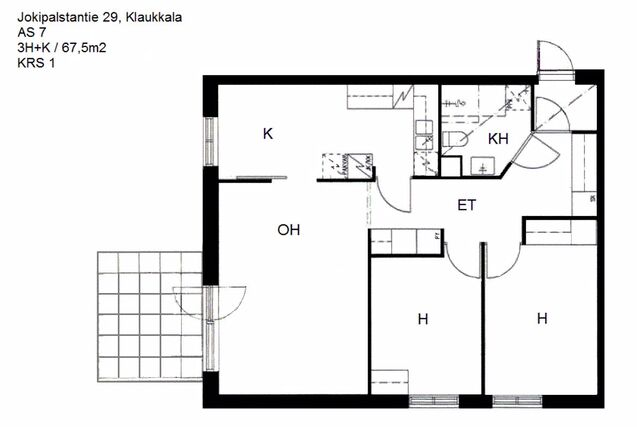 Vuokra-asunto Nurmijärvi Klaukkala 3 huonetta