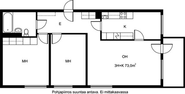 Vuokra-asunto Vantaa Metsola 3 huonetta