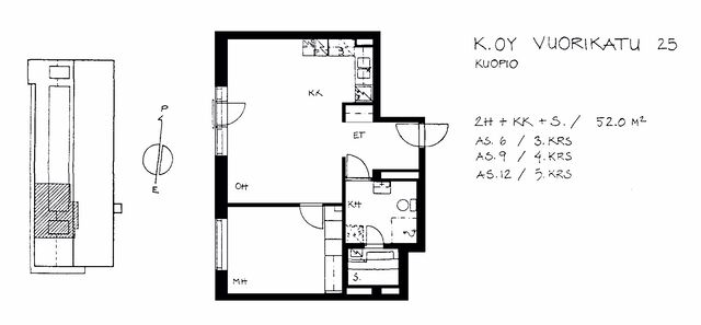 Vuokra-asunto Kuopio Keskusta Kaksio