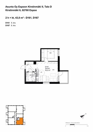 Rental Espoo Suvela 2 rooms