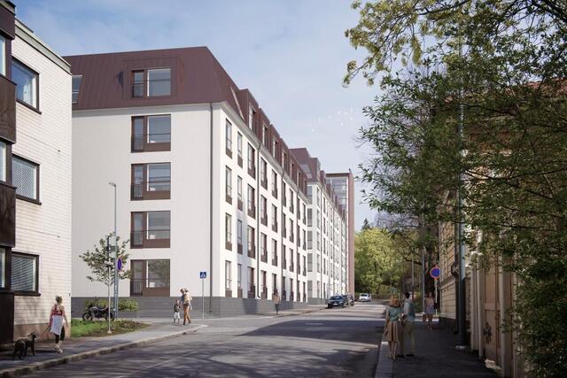 Vuokra-asunto Tampere Keskusta Yksiö Olohuone