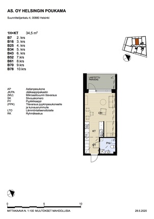 Rental Helsinki Herttoniemi 1 room