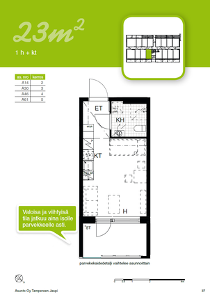 Rental Tampere Vuores 1 room