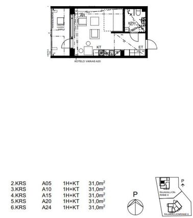 Right of occupancy apartment Porvoo  1 room
