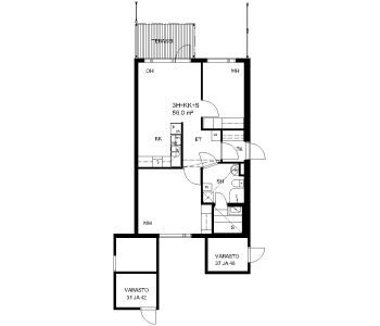 Right of occupancy apartment Vantaa Pakkala 3 rooms