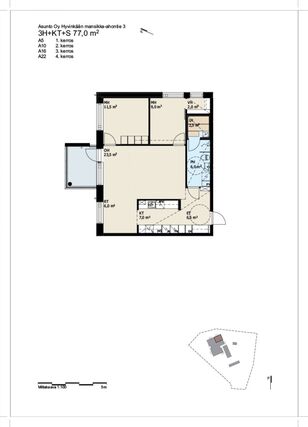 Right of occupancy apartment Hyvinkää Martti 3 rooms