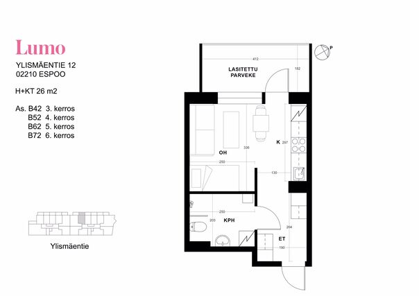 Rental Espoo Olari 1 room