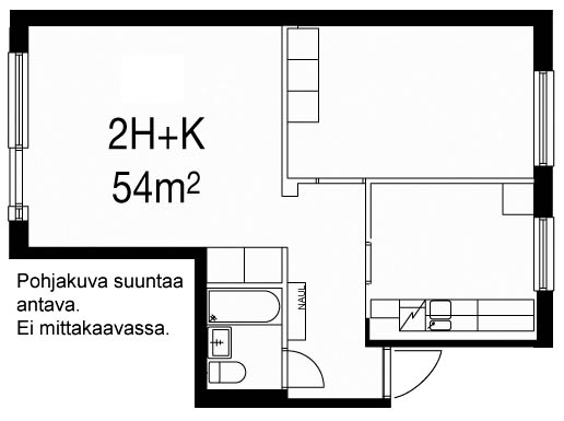 Vuokra-asunto Oulu Laanila Kaksio Julkisivukuva