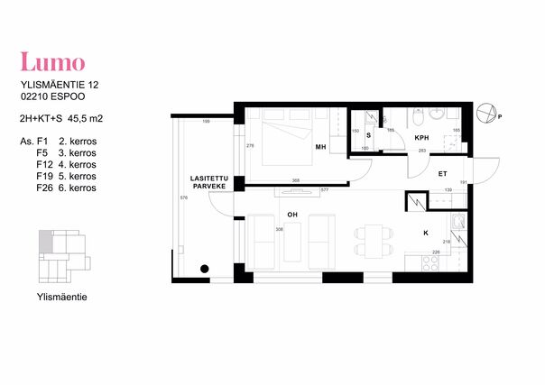 Rental Espoo Olari 2 rooms