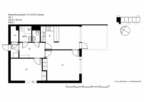 Rental Vantaa Maarinkunnas 2 rooms