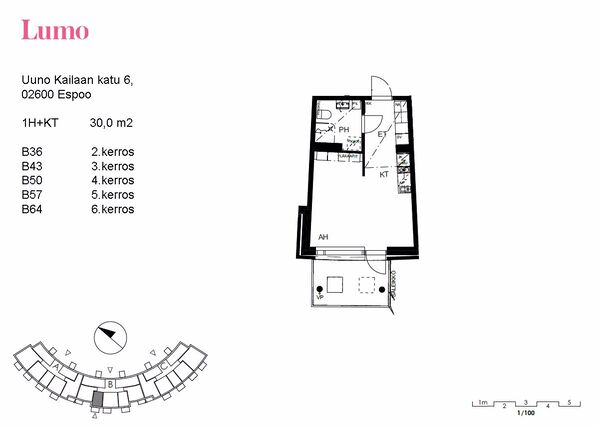 Vuokra-asunto Espoo Vermonniitty Yksiö