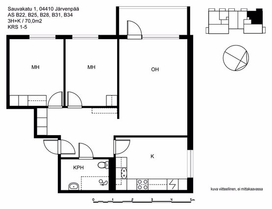 Rental Järvenpää Pajala 3 rooms