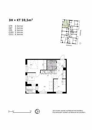 Rental Espoo  3 rooms