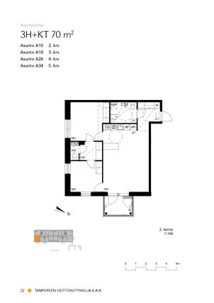 Rental Tampere Hervantajärvi 3 rooms
