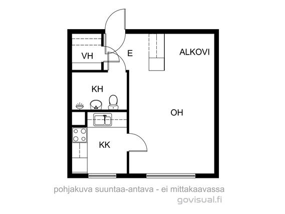 Vuokra-asunto Vaasa Suvilahti Yksiö