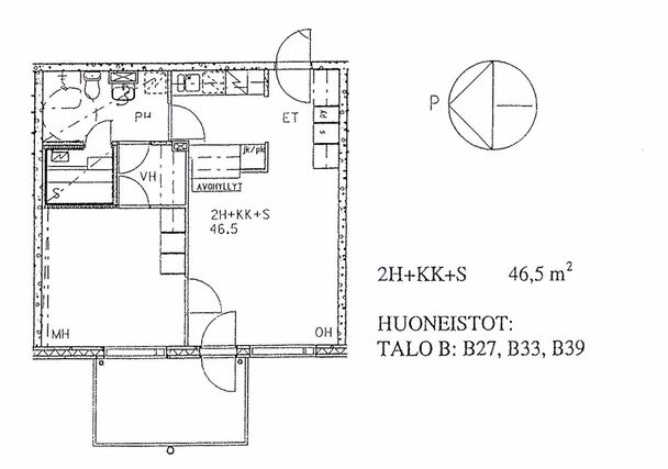 Rental Jyväskylä Jyskä 2 rooms