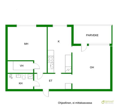 Vuokrataan Kerrostalo Kaksio - Valkeakoski Vääräkoivu Vääränkoivuntie 2