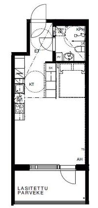 Right of occupancy apartment Hyvinkää Hangonsilta 1 room