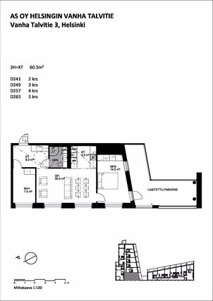 Rental Helsinki Kalasatama 3 rooms