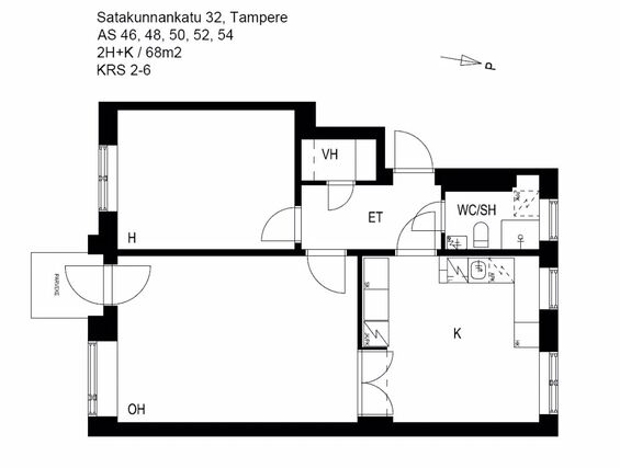 Vuokra-asunto Tampere Amuri Kaksio