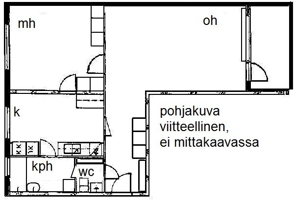 Vuokra-asunto Valkeakoski Sointula Kaksio Yleiskuva