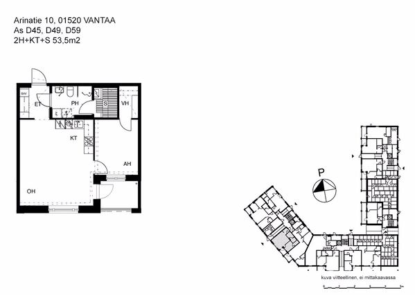 Rental Vantaa Pakkala 2 rooms