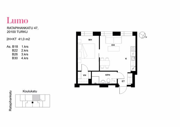 Rental Turku Keskusta 2 rooms