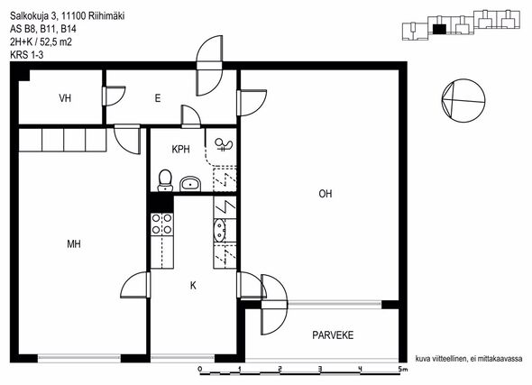 Rental Riihimäki Hirsimäki 2 rooms