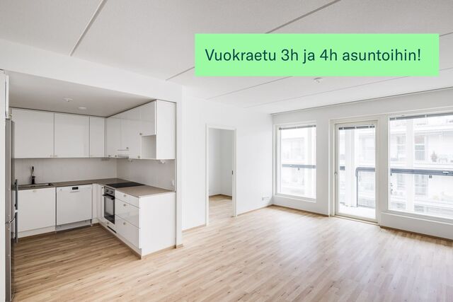 Vuokra-asunto Helsinki Jätkäsaari 4 huonetta