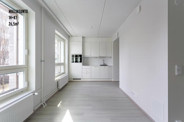 Rentals: Helsinki Vallila, 1h+kt, 1 room, block of flats, 838, €/m, 1214809  - For rent 